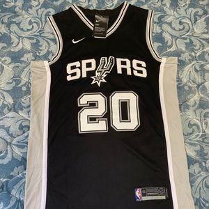 Manu Ginobili #20 Spurs Nike Black Jersey